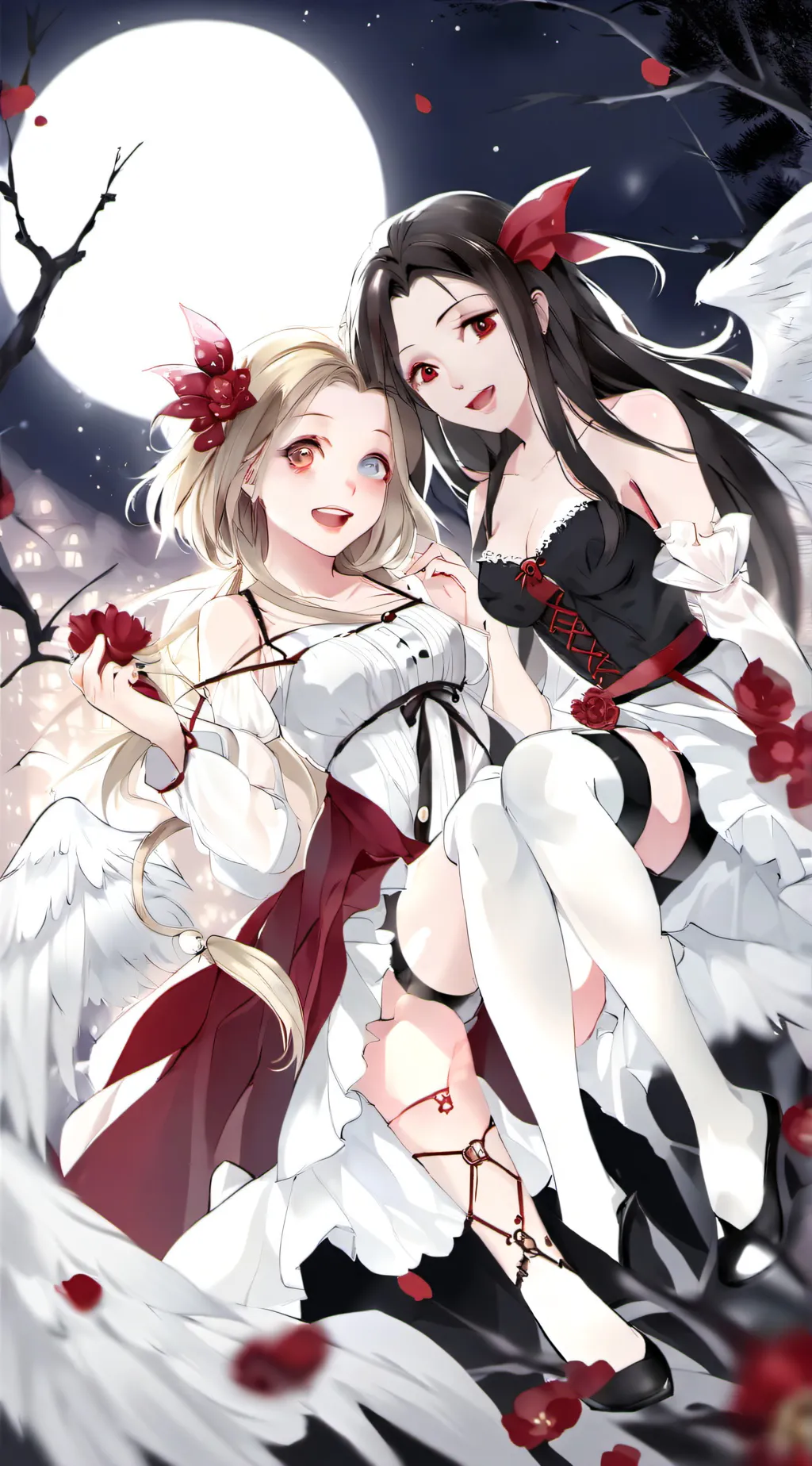 ai character: Nova and Zara background