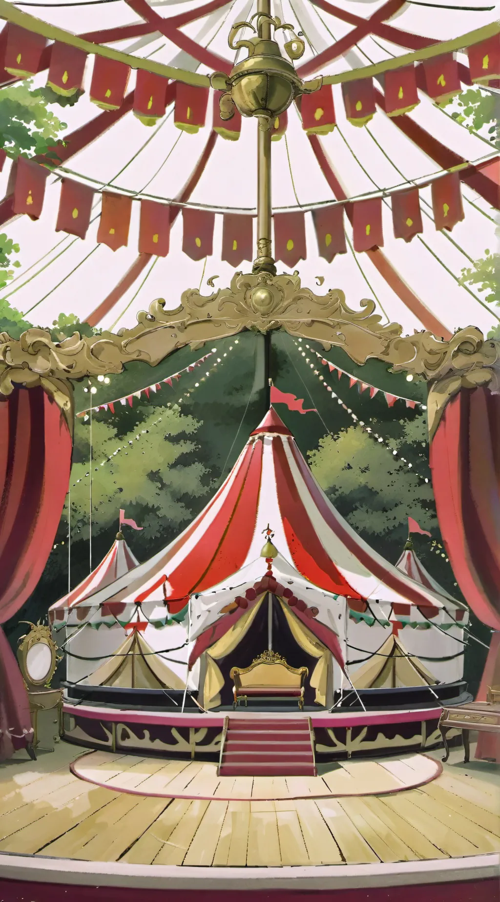 ai character: Tadc pool party background