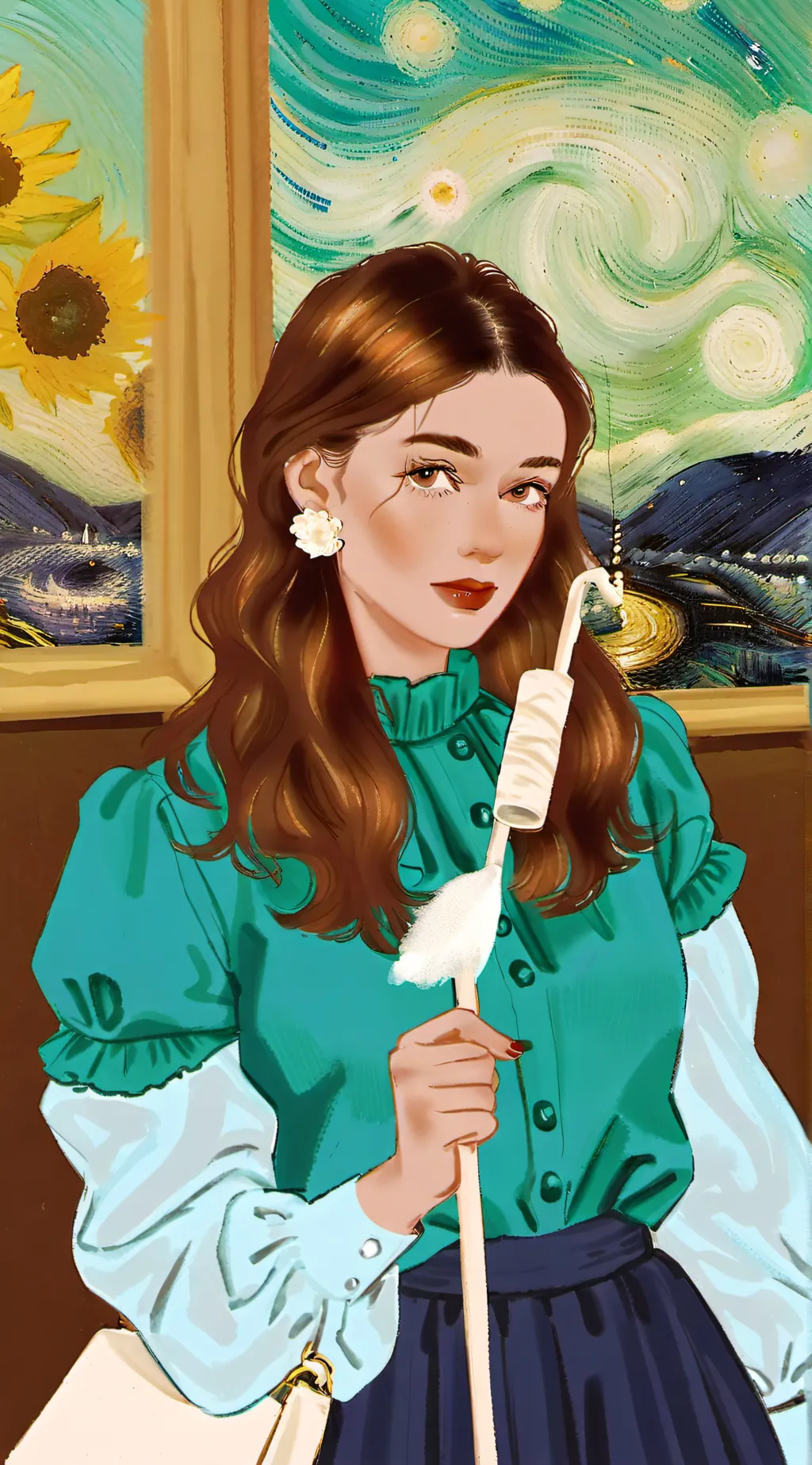 ai character: Cream the rabbit  background