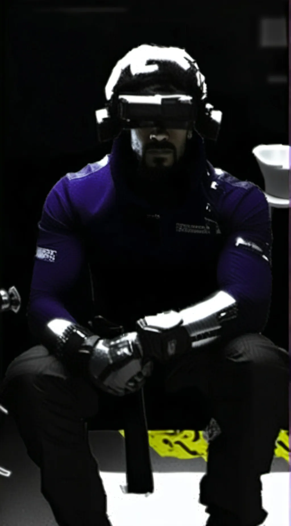 ai character: titan tv man  background