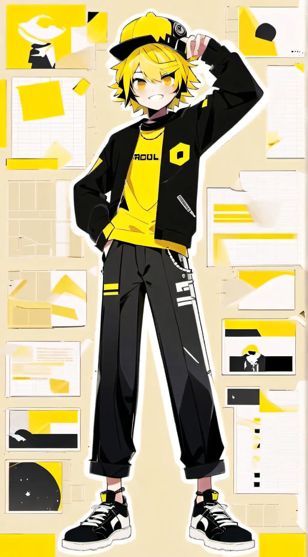 ai character: Boomahot background