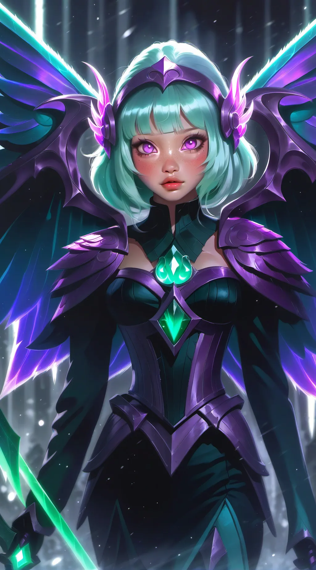 ai character: Hi I’m back :3 background