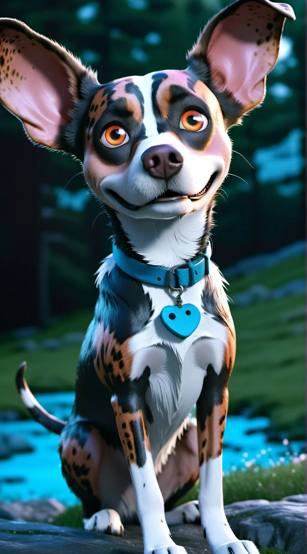 ai character: Courage  background