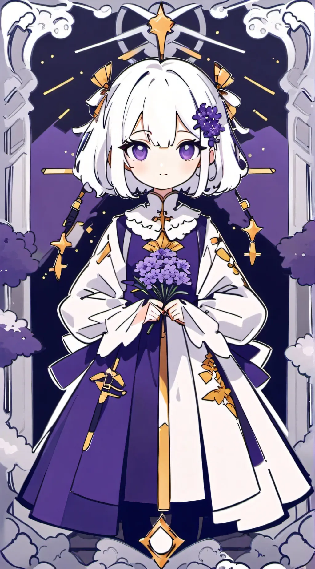 ai character: rose background