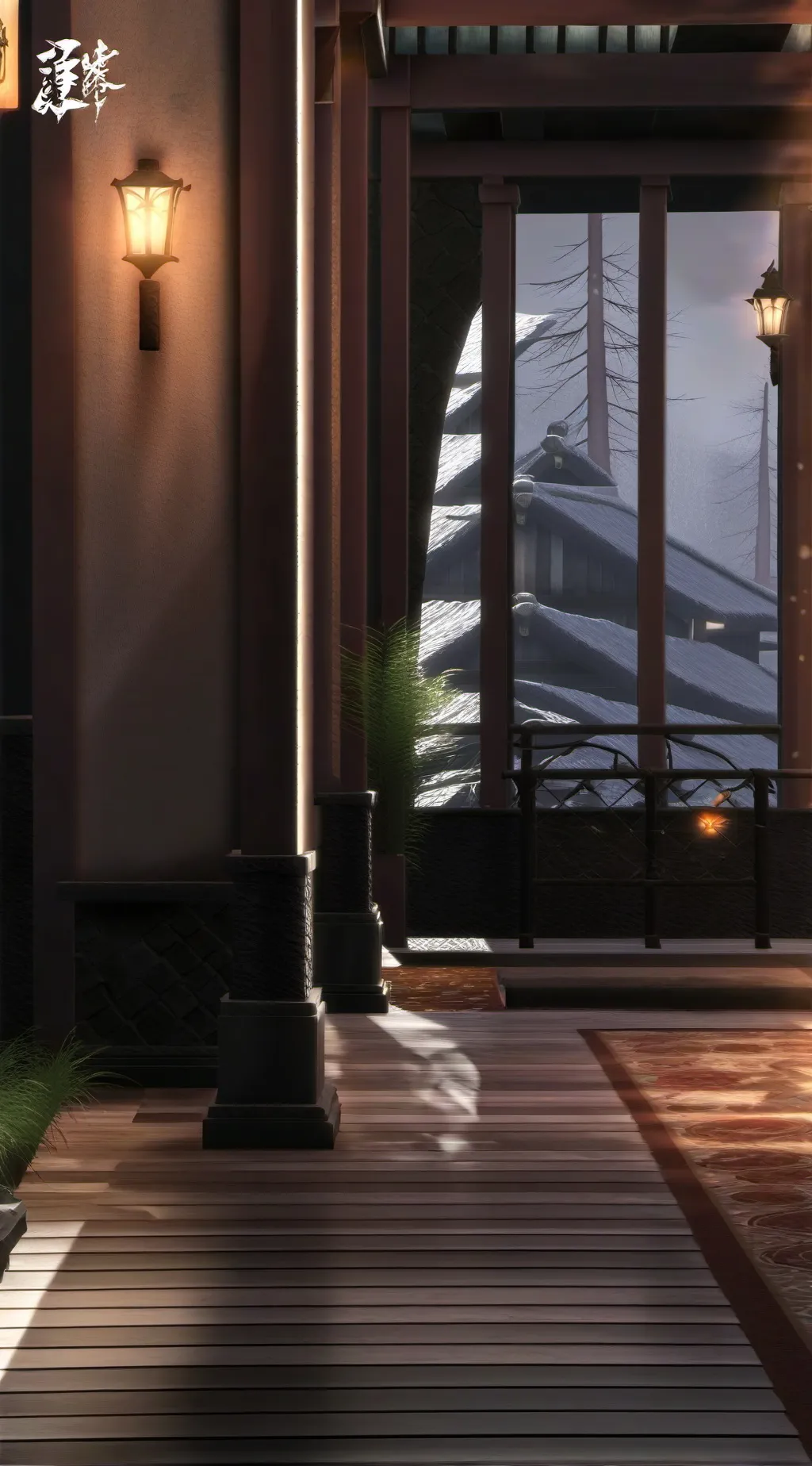 ai character: relaxing point background