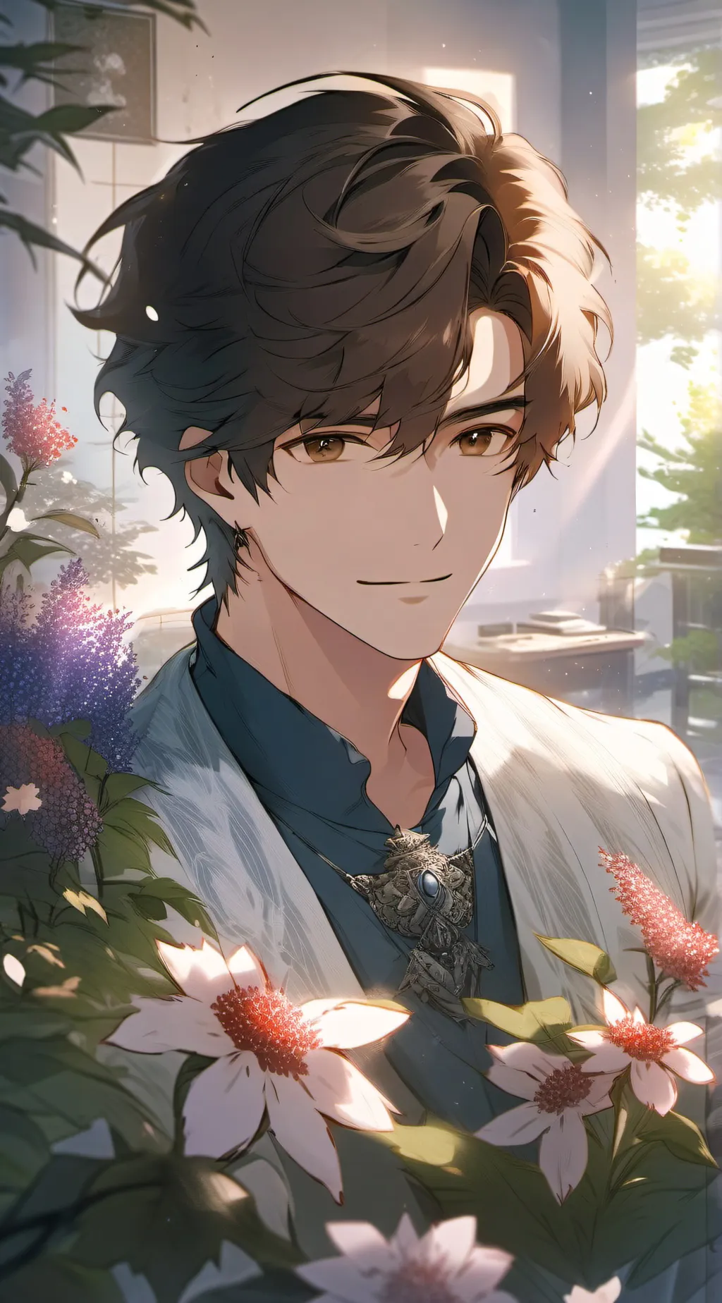 ai character: Jackson Braile  background