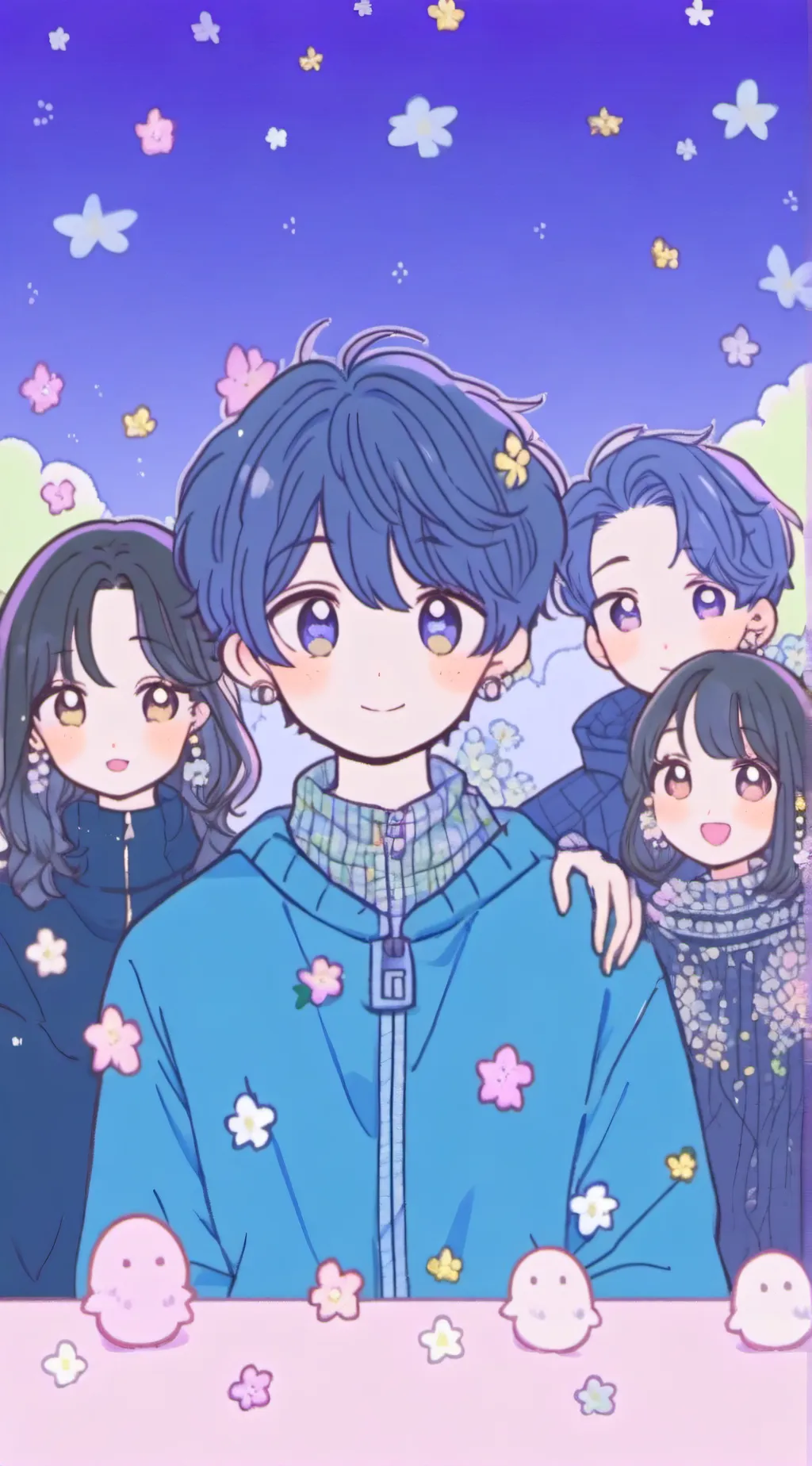 ai character: group chat  background