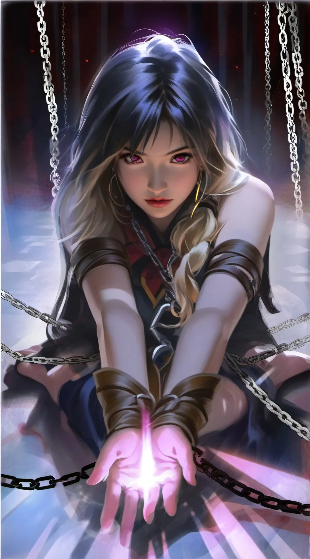 ai character: Aurora background