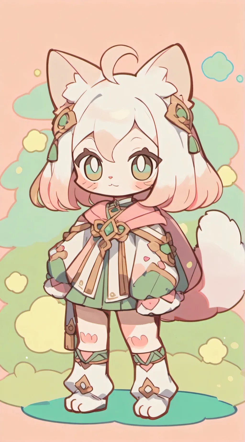 ai character: strawberry background