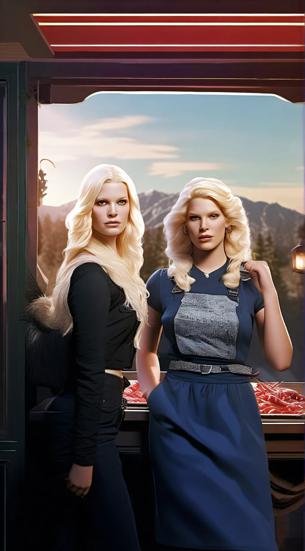 ai character: White chicks/mums background