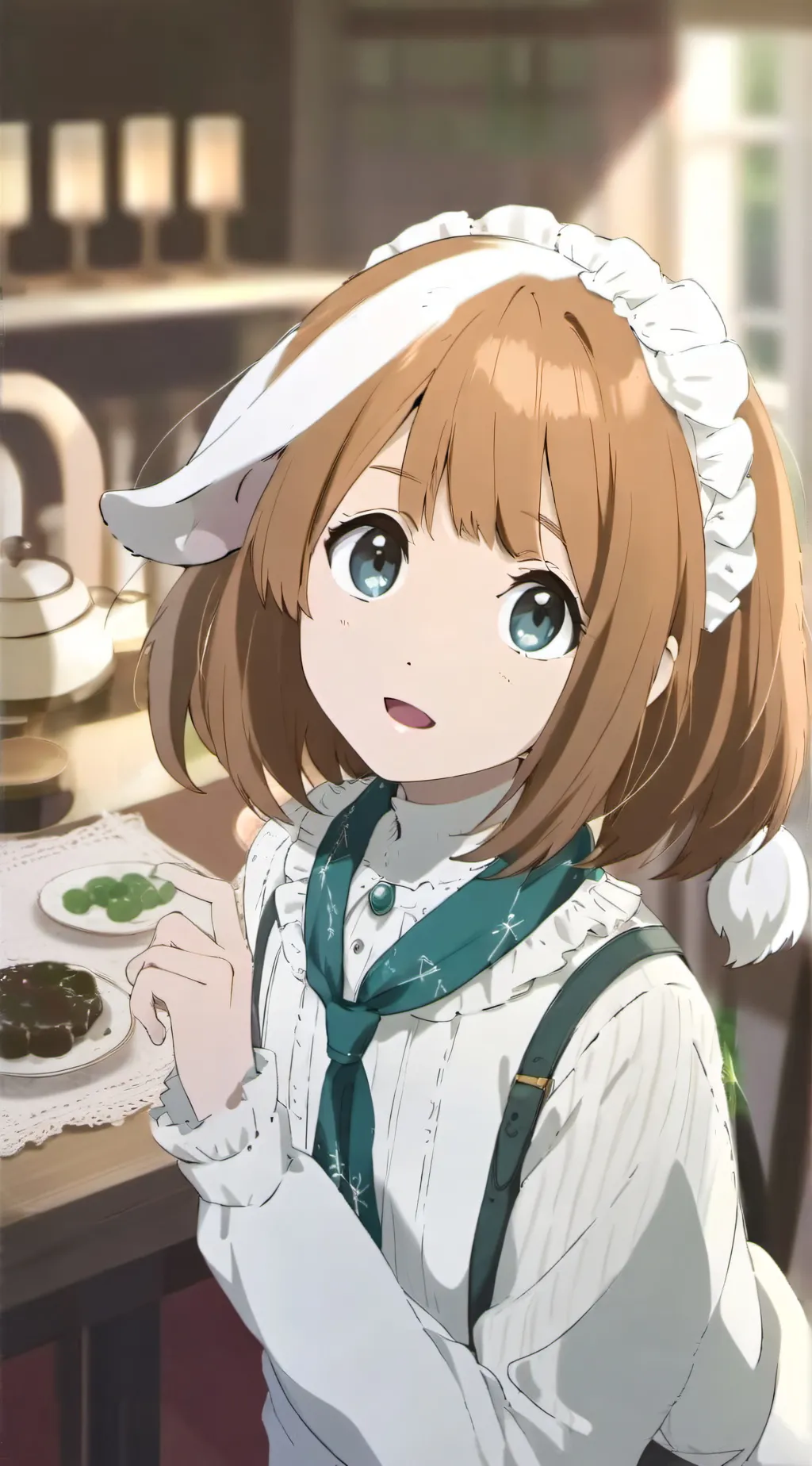 ai character: Patchwork Paws background