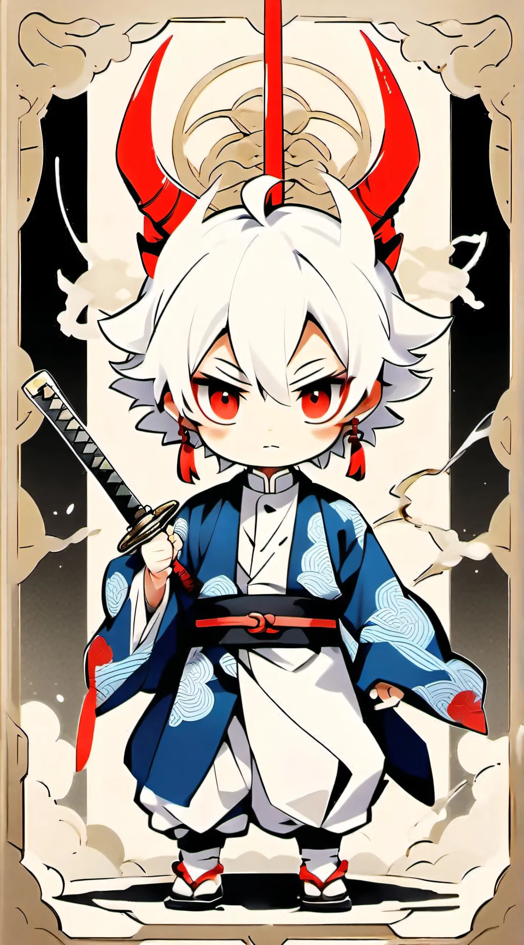 ai character: Baby Demon background