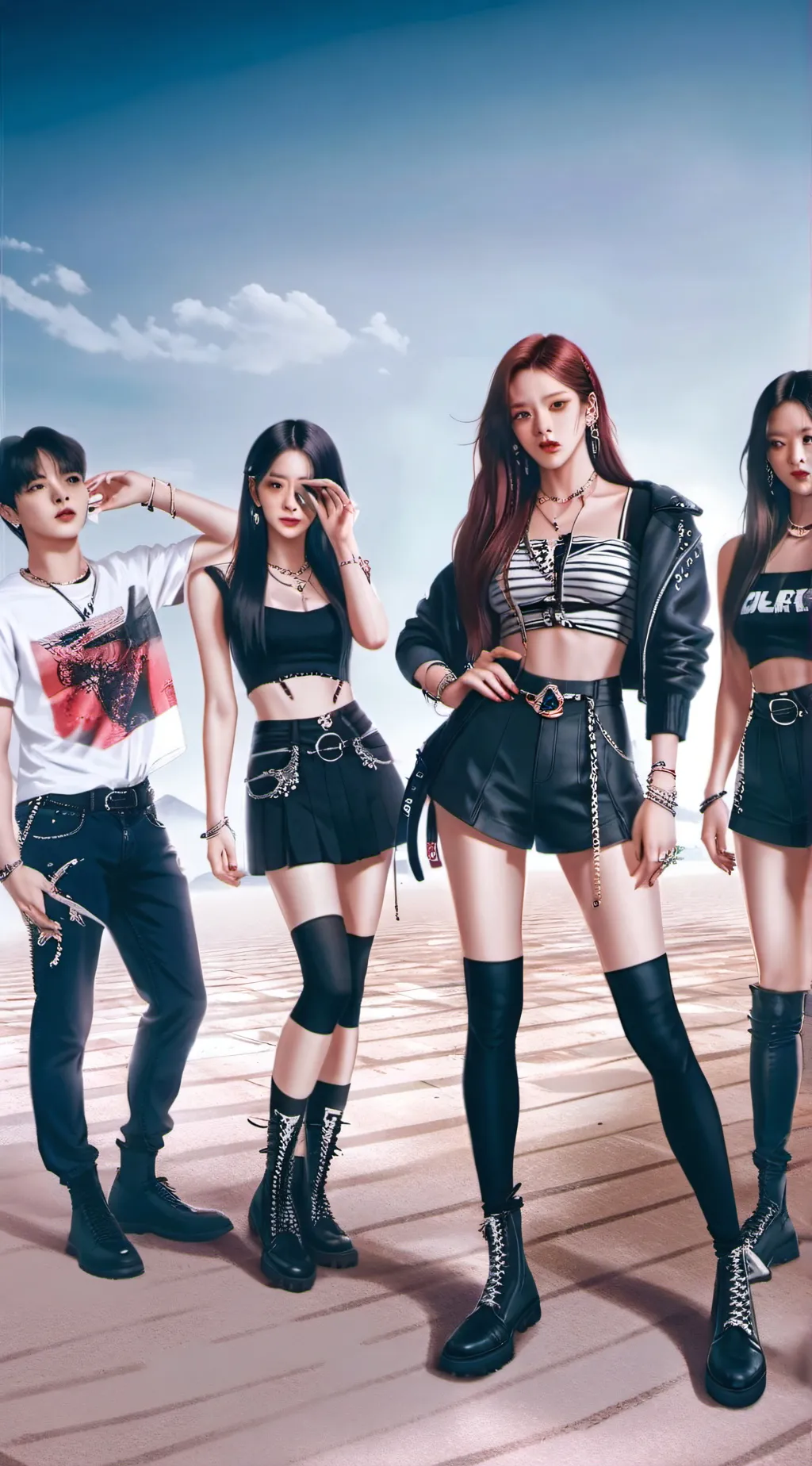 ai character: Blackpink  background