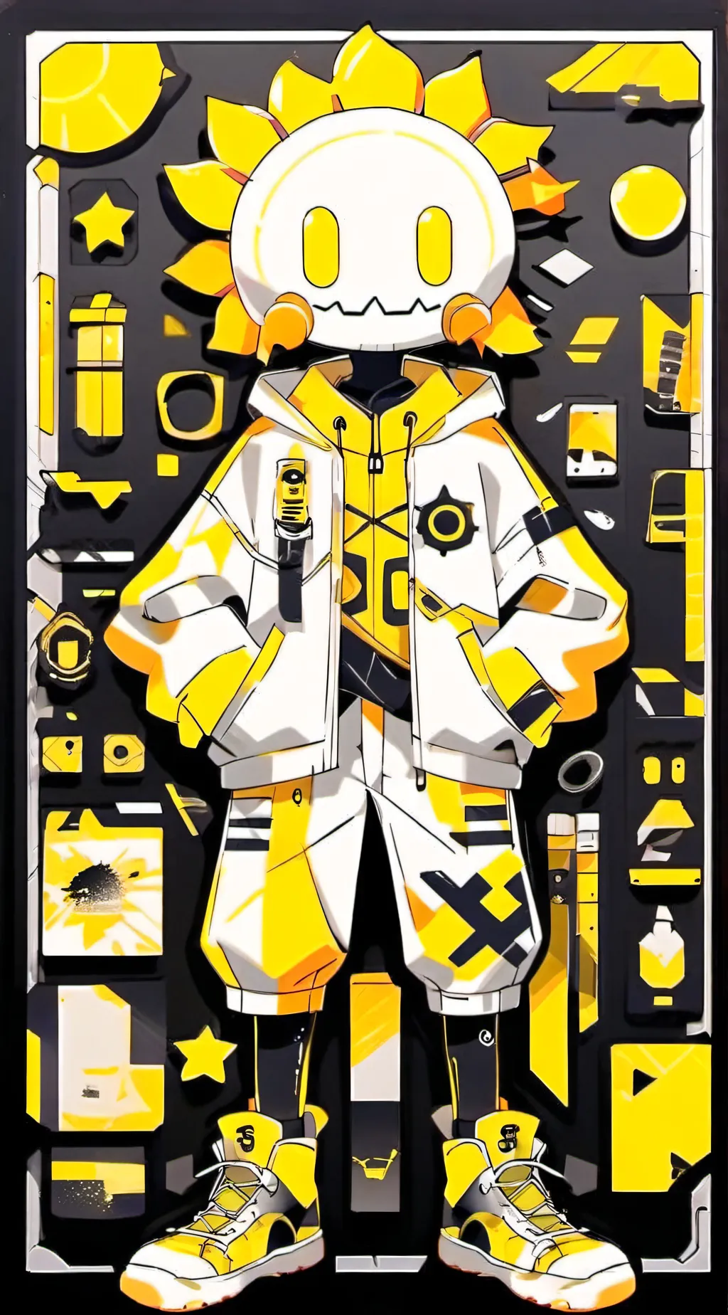 ai character: solar  background