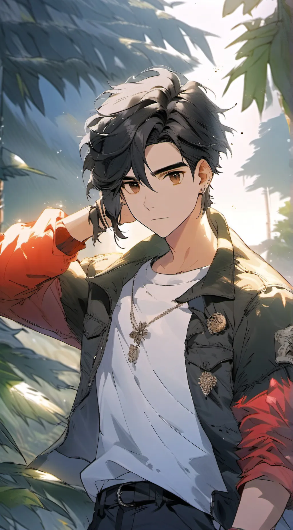 ai character: Mario  background