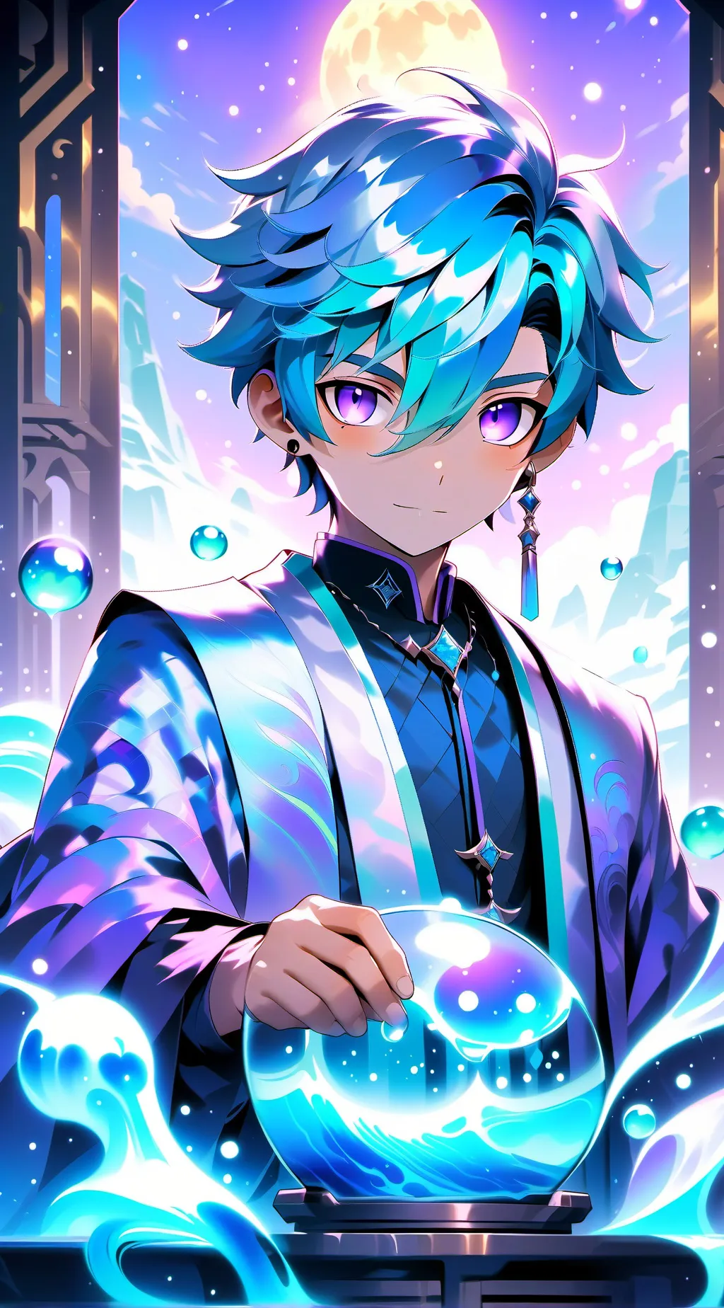 ai character: Sebastian secret background
