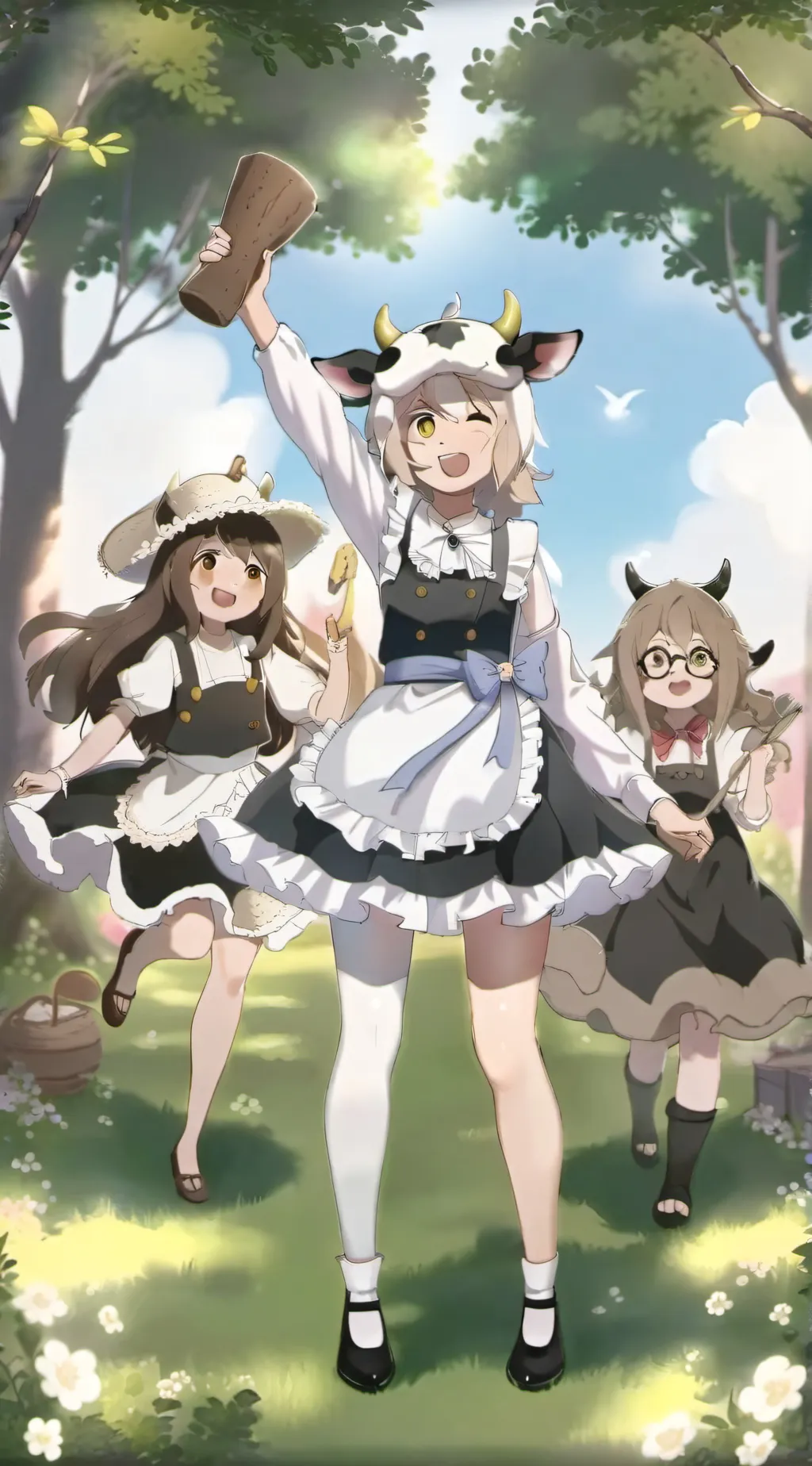 ai character: three besties background