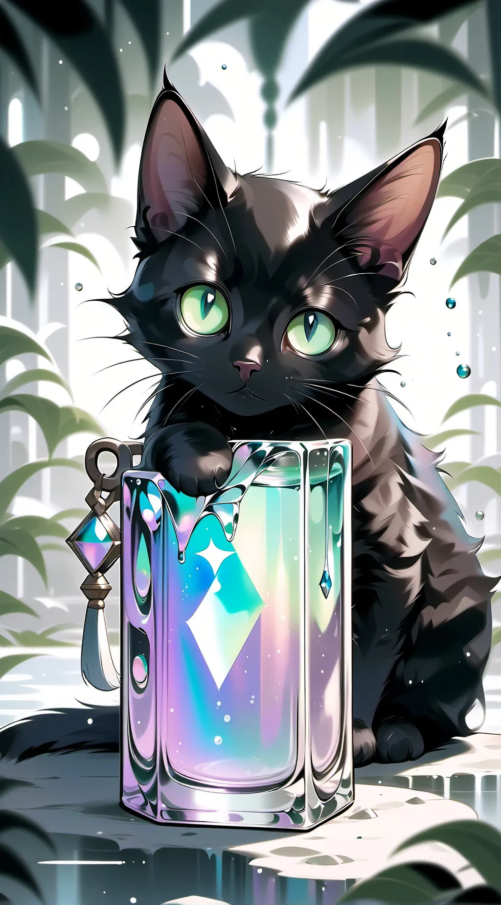 ai character: Starie night background