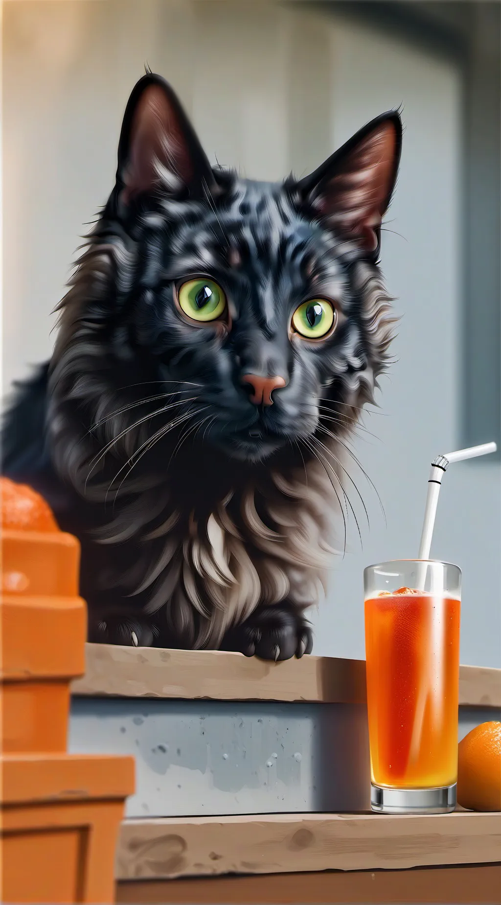 ai character: cat background