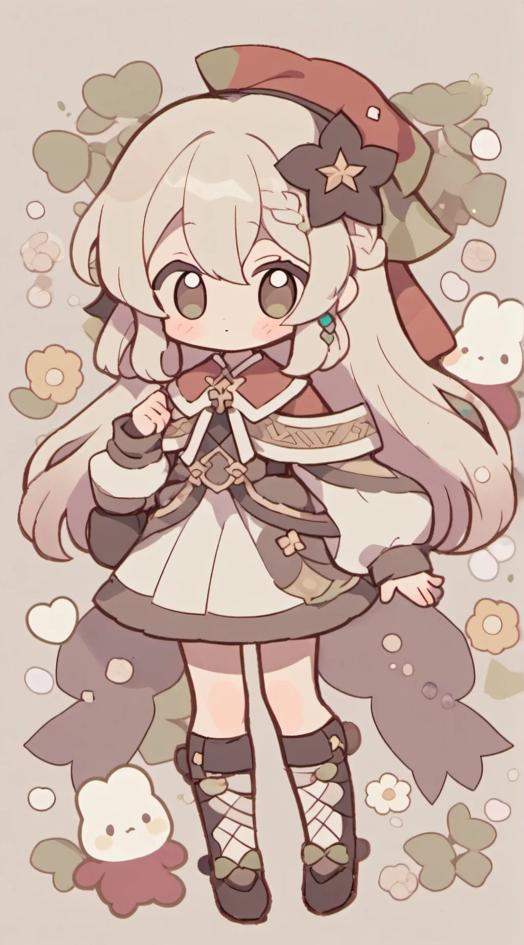 ai character: chaki background