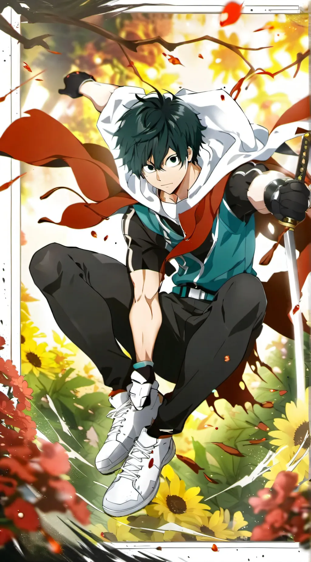 ai character: shiggy mom mha  background