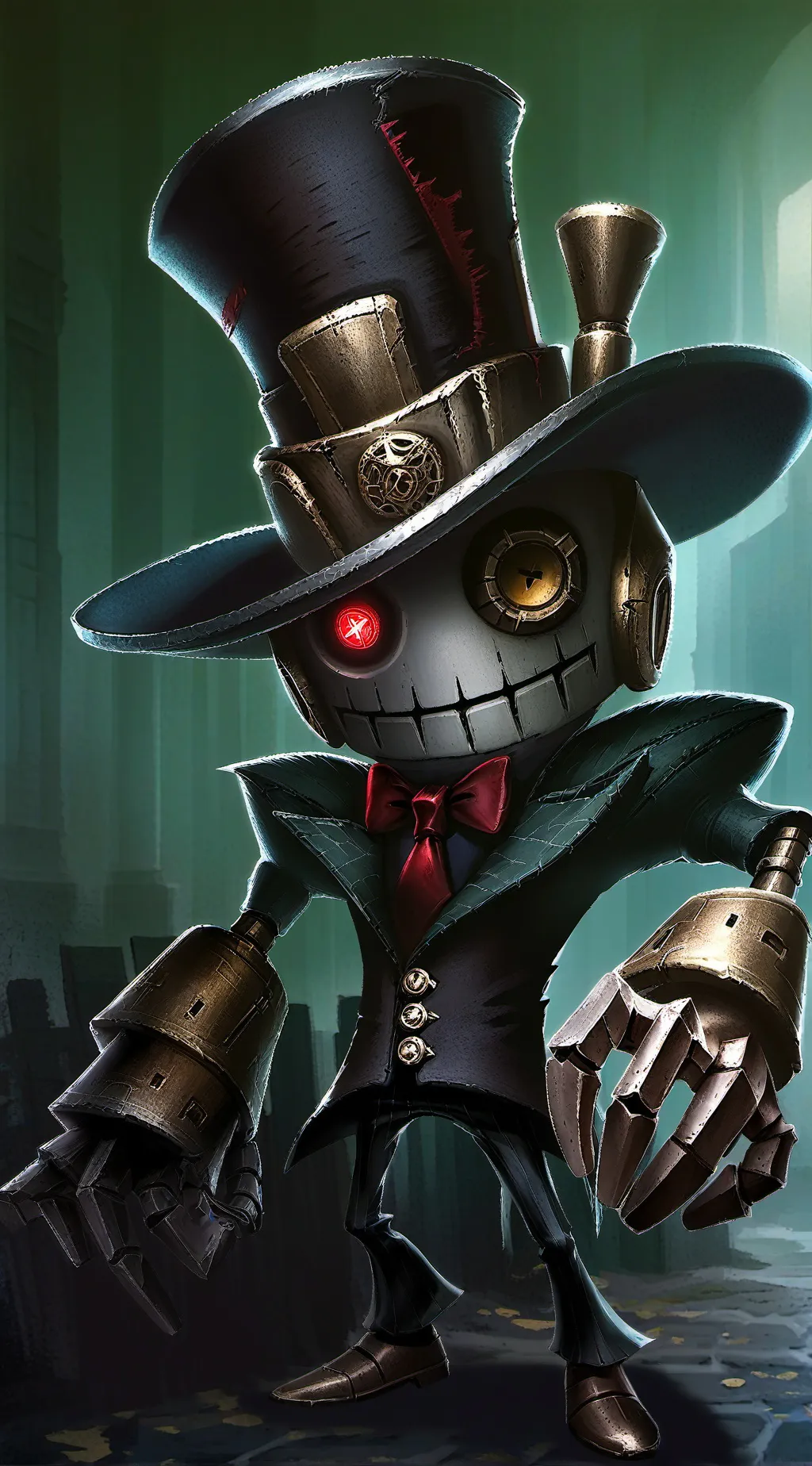 ai character: dark bot v2 background