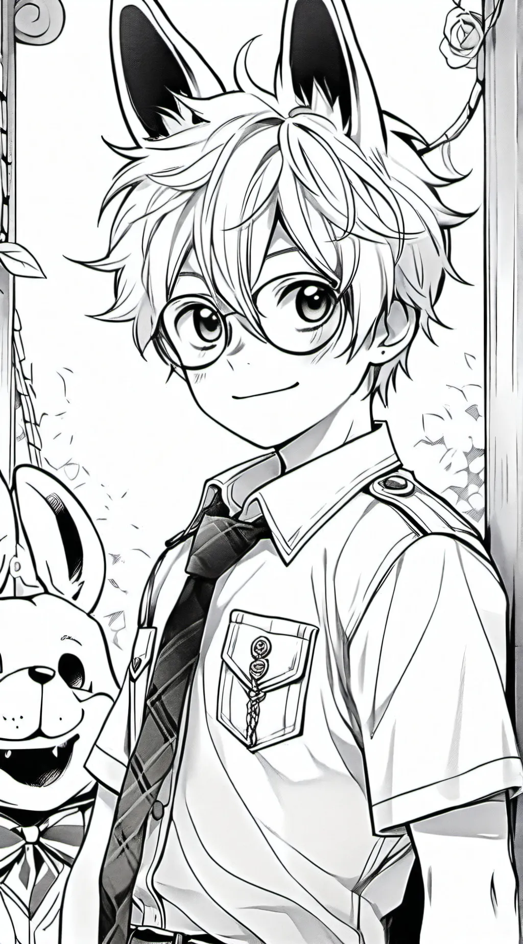 ai character: night gaurd background