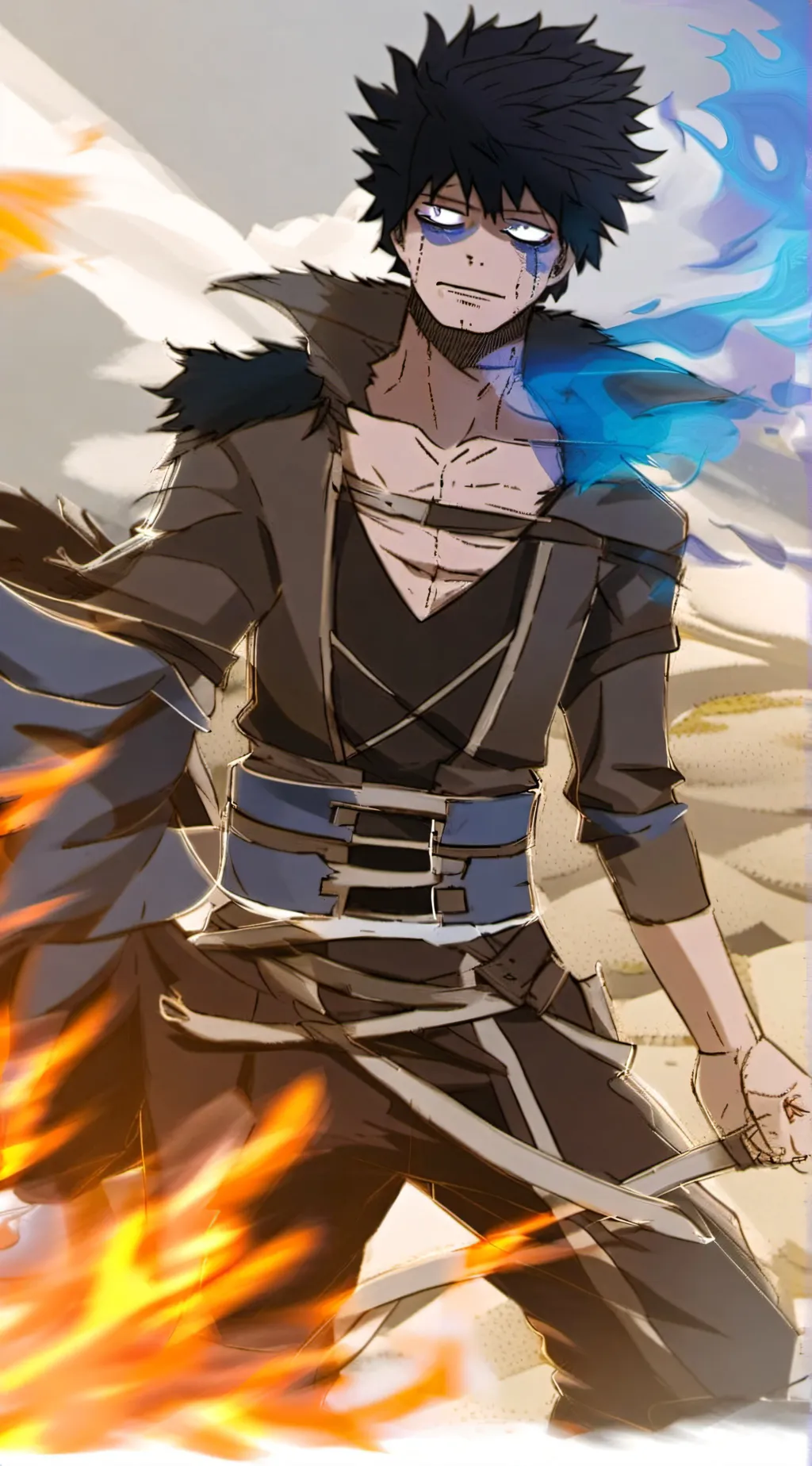 ai character: 🔥 Dabi 🔥  background