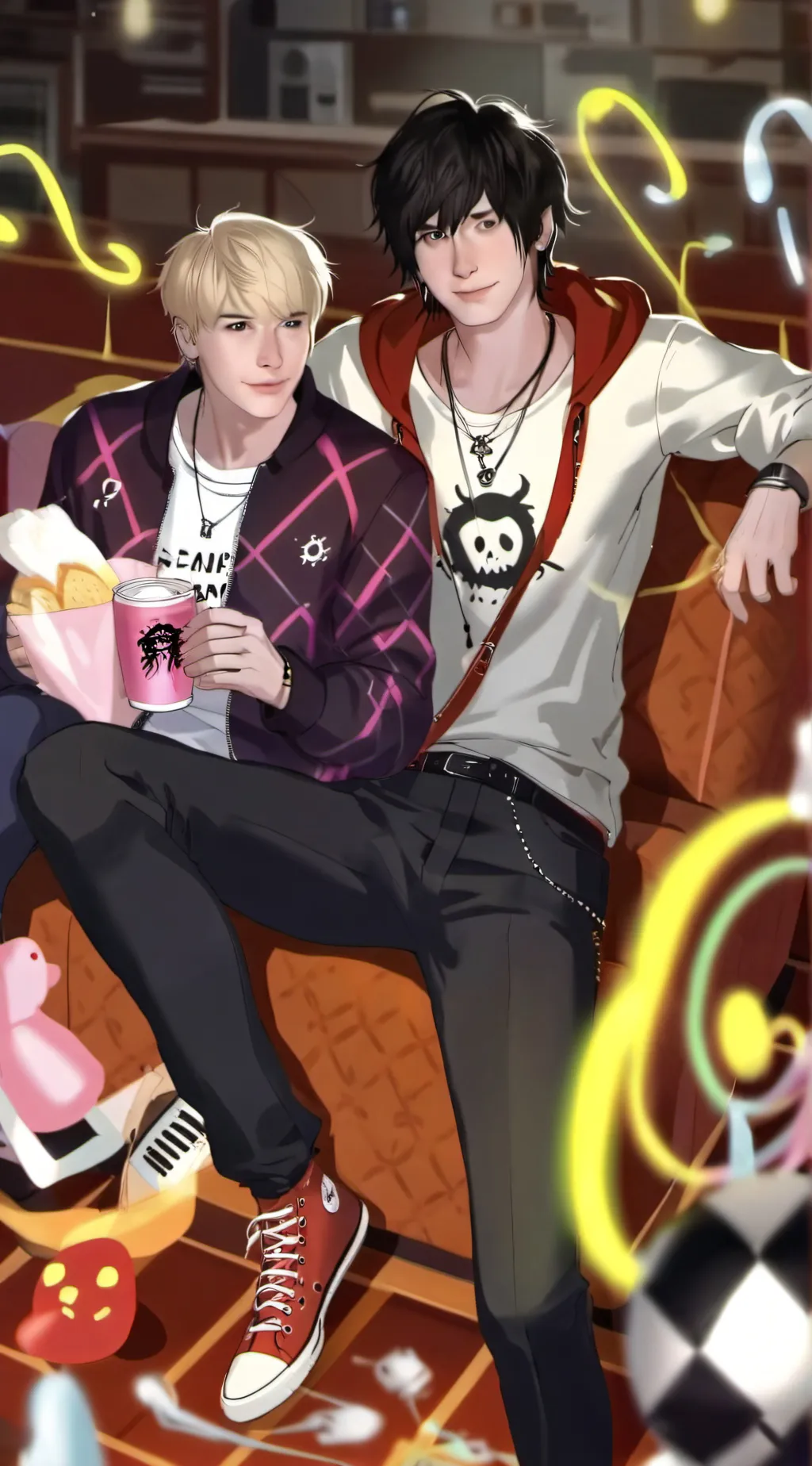 ai character: Trap house background