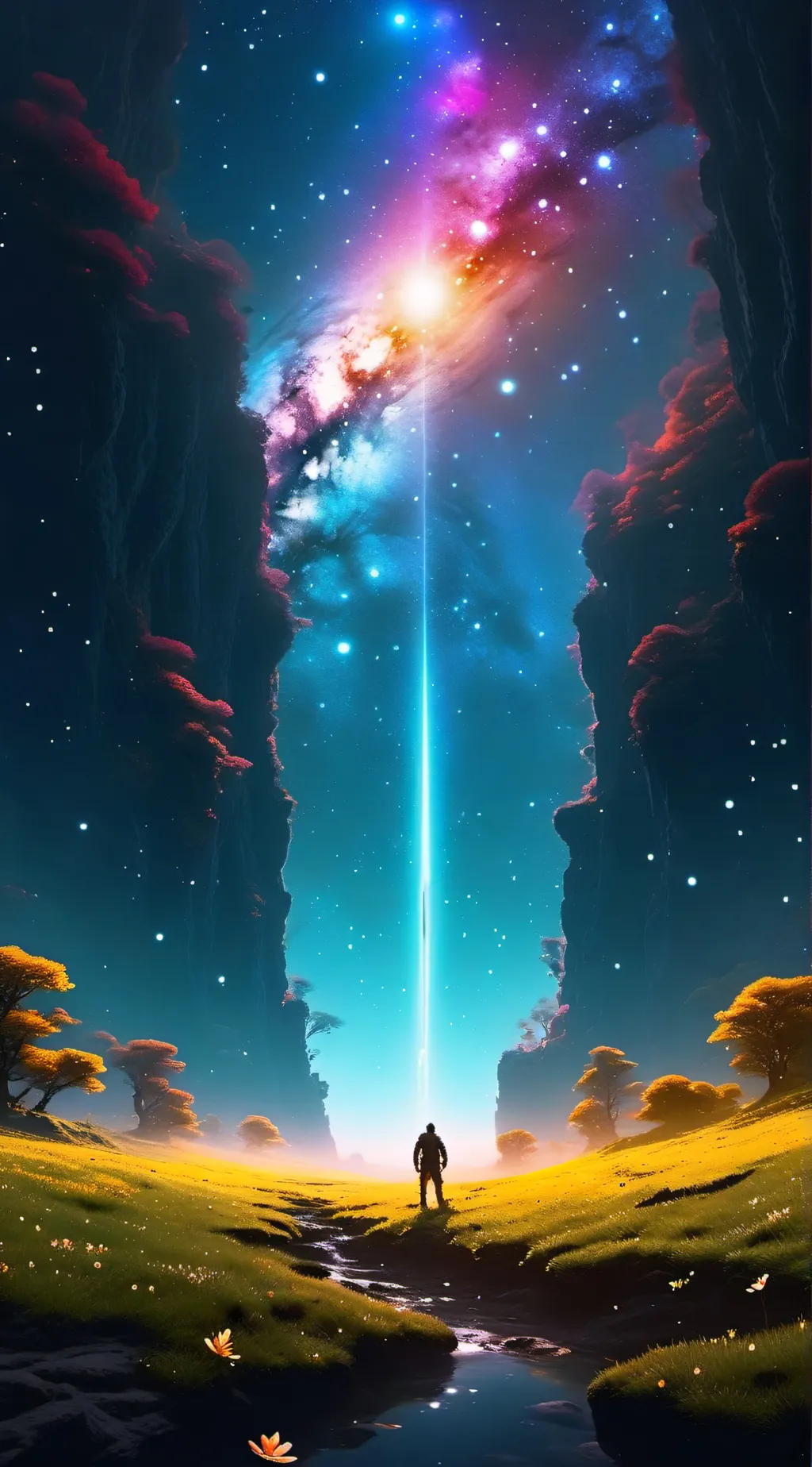 ai character: the Galaxy's  background