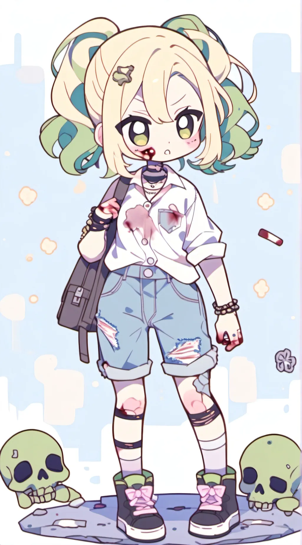 ai character: Zombie apocalypse  background