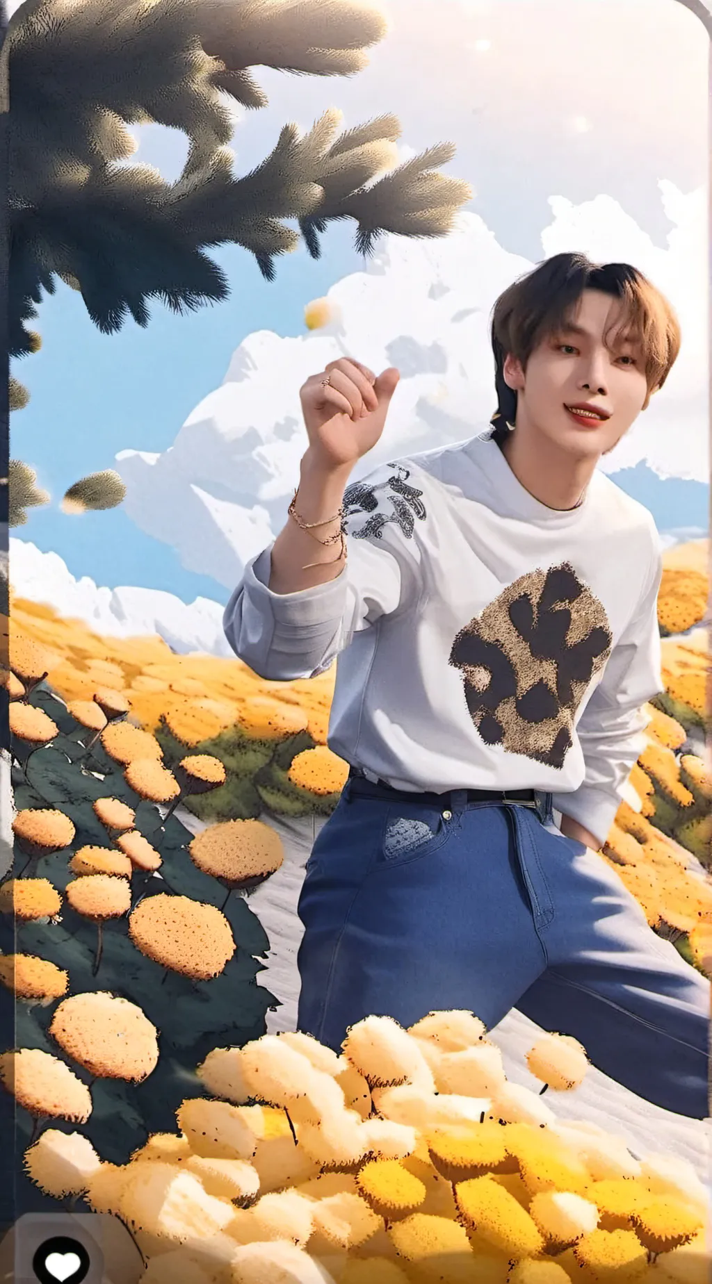 ai character: Stray Kids!! ❤🖤 background