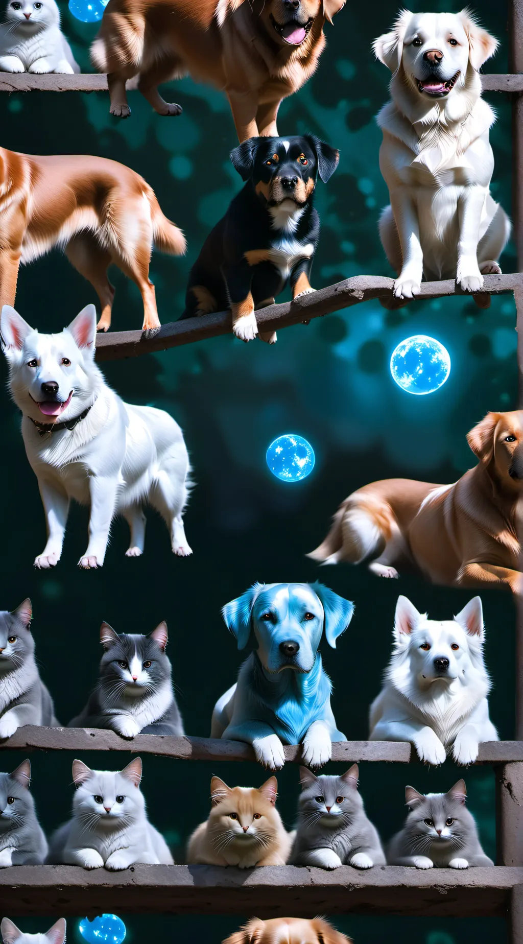 ai character: Smiling Critters background