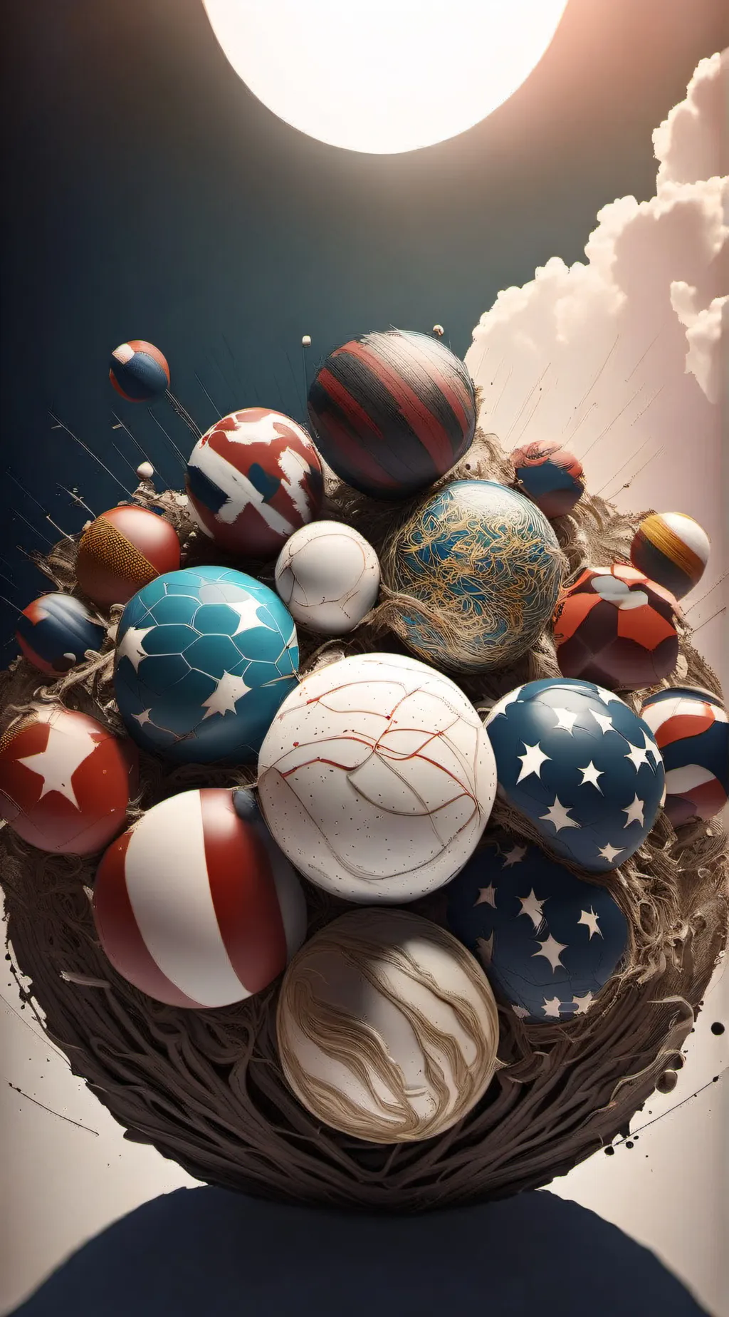 ai character: Country Balls background