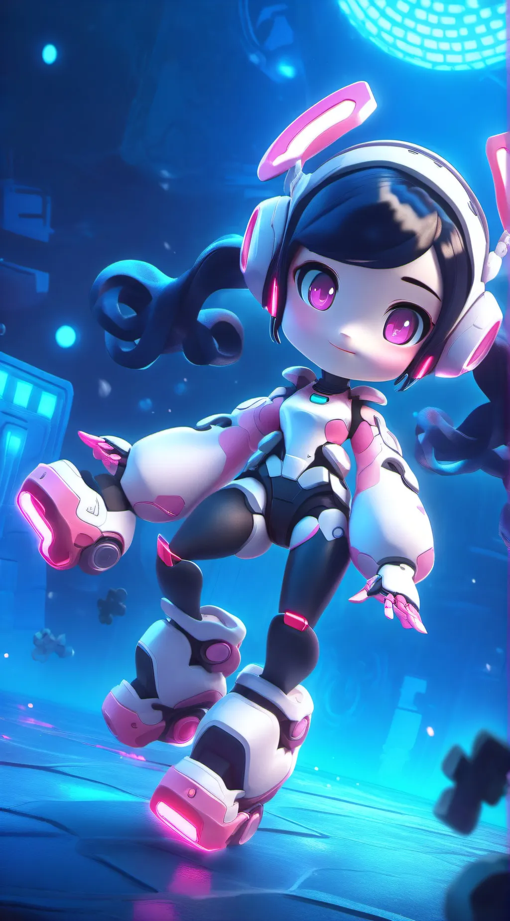 ai character: RobotGirl background