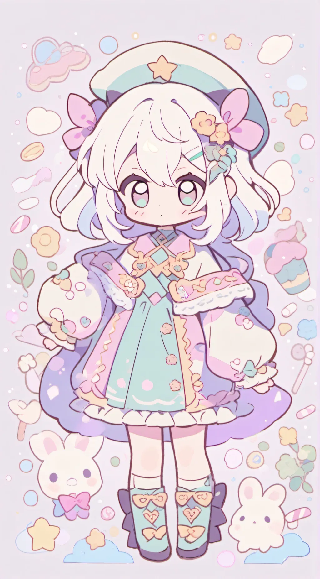 ai character: Lily baby. background