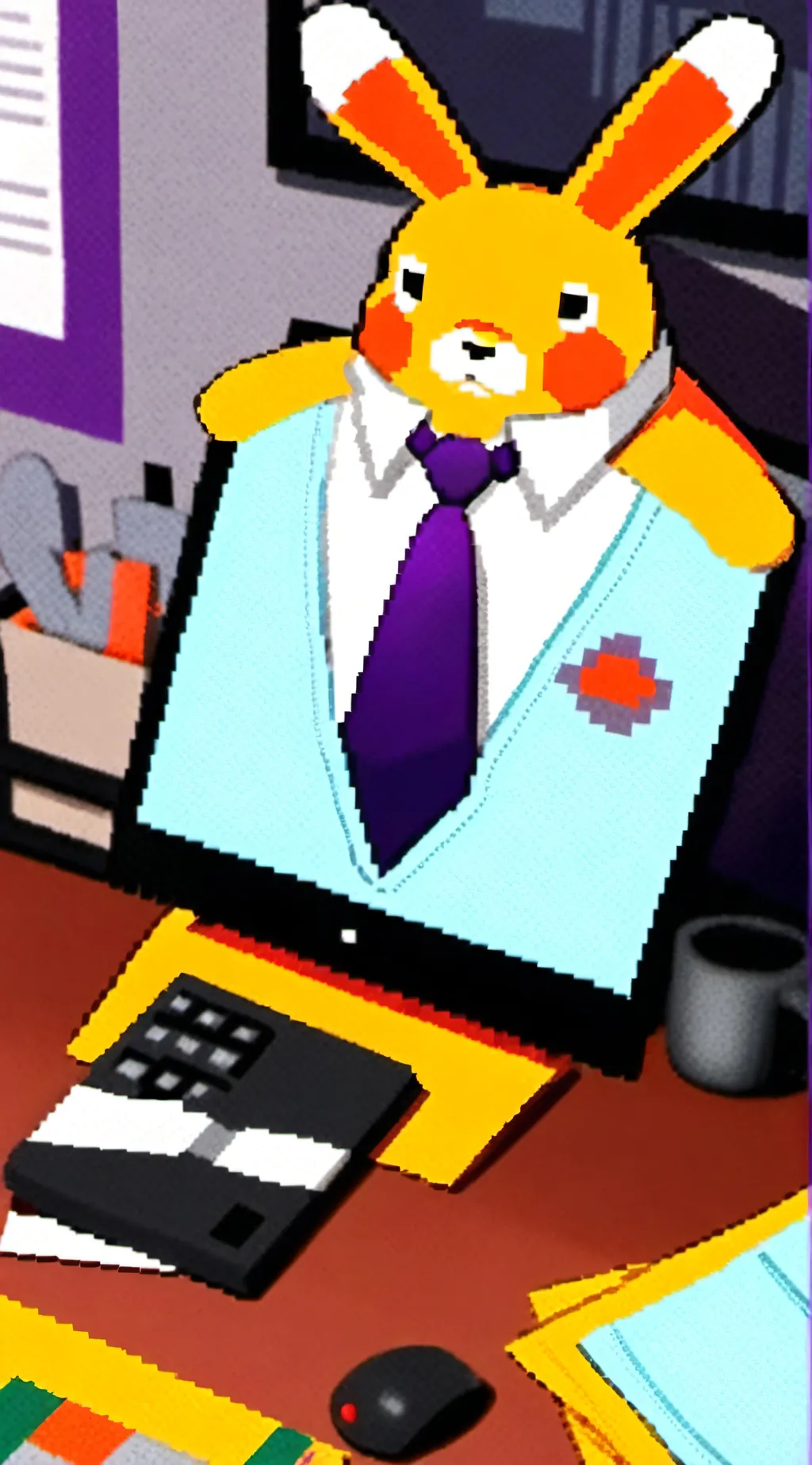 ai character: William afton  background