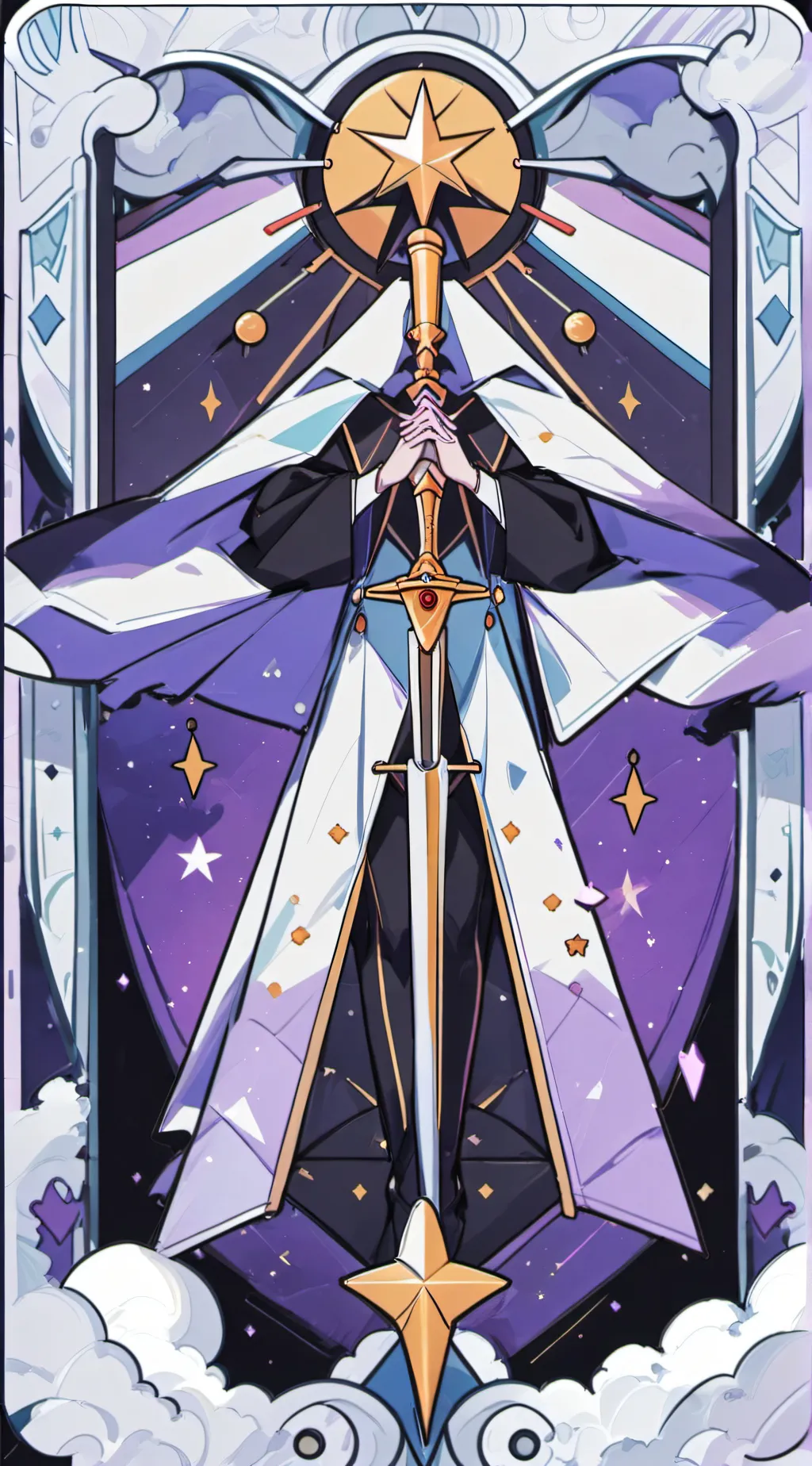 ai character: sword background