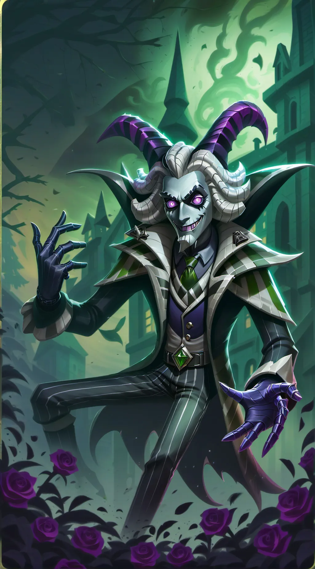 ai character: Beetlejuice 2 background