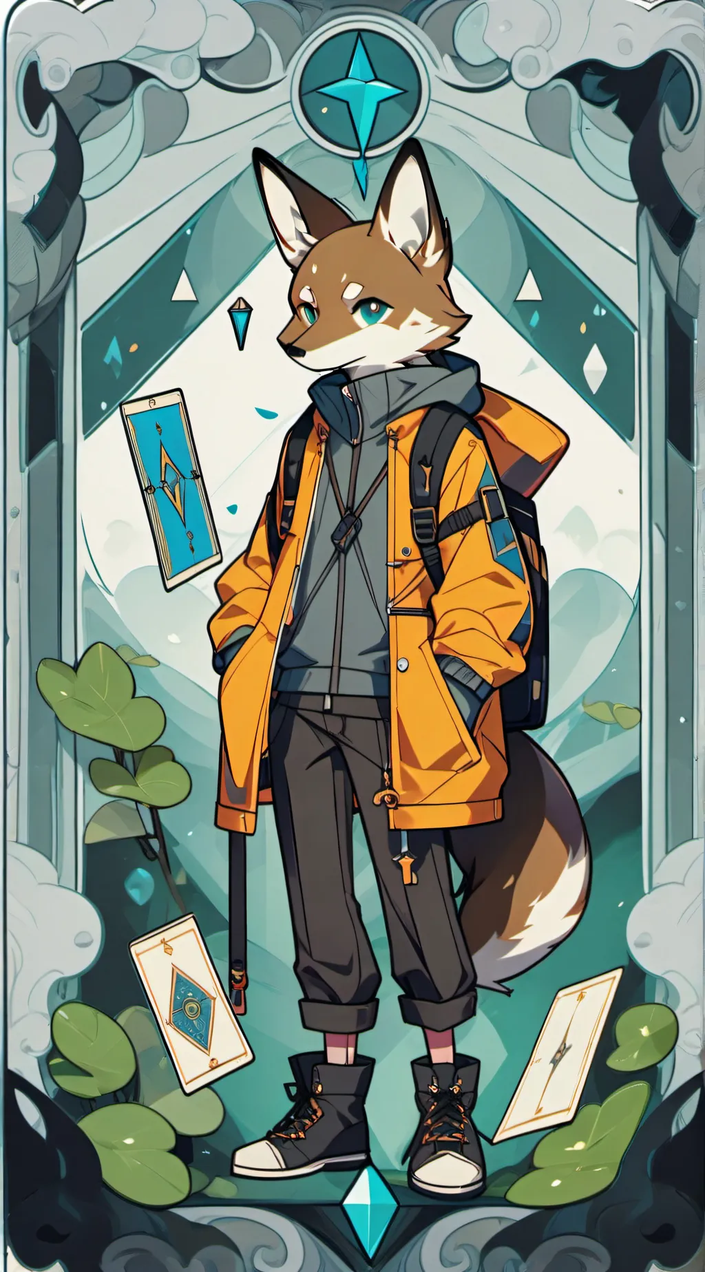 ai character: Foxy background