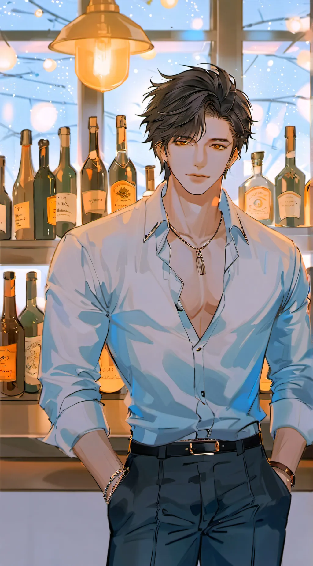 ai character: •~Asher~• background