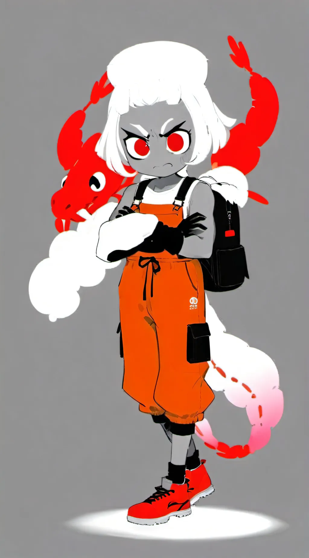 ai character: Shrimpo🤬  background