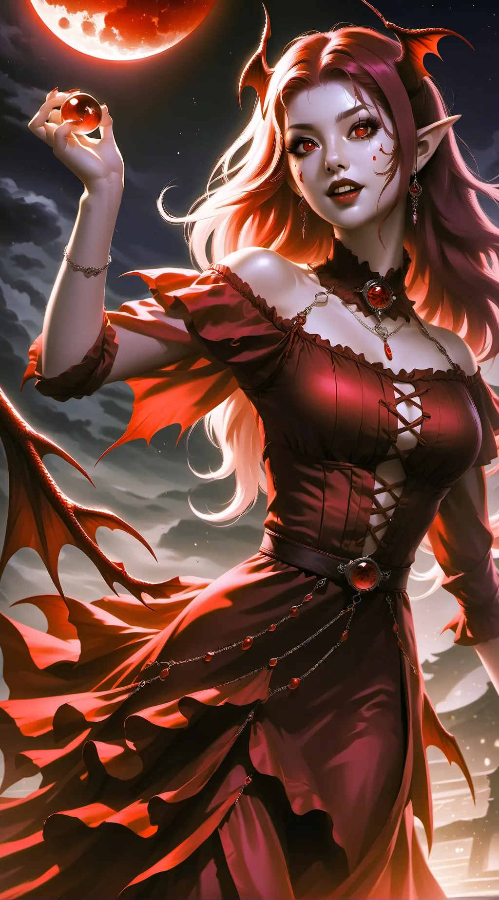 ai character: Blood Queen background