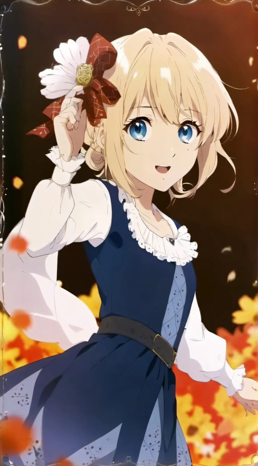 ai character: Maria robotnick  background