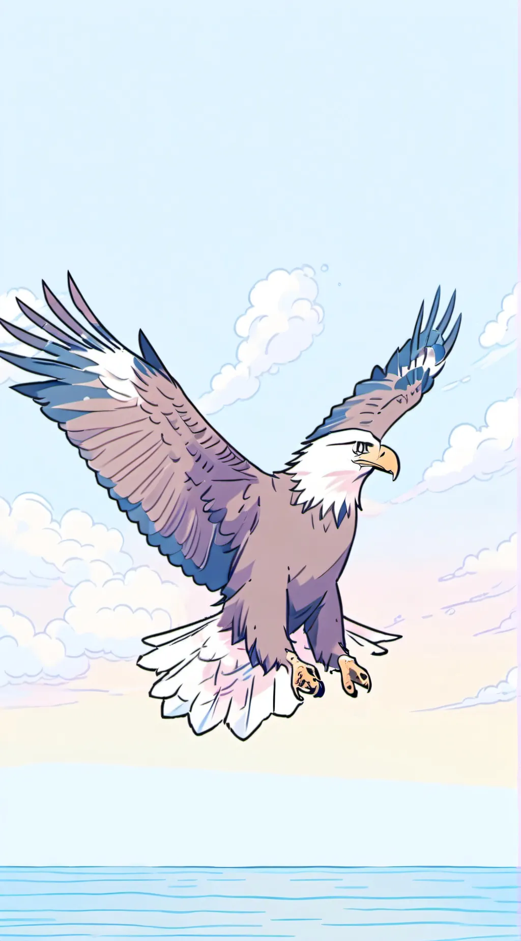 ai character: eagle🦅 background