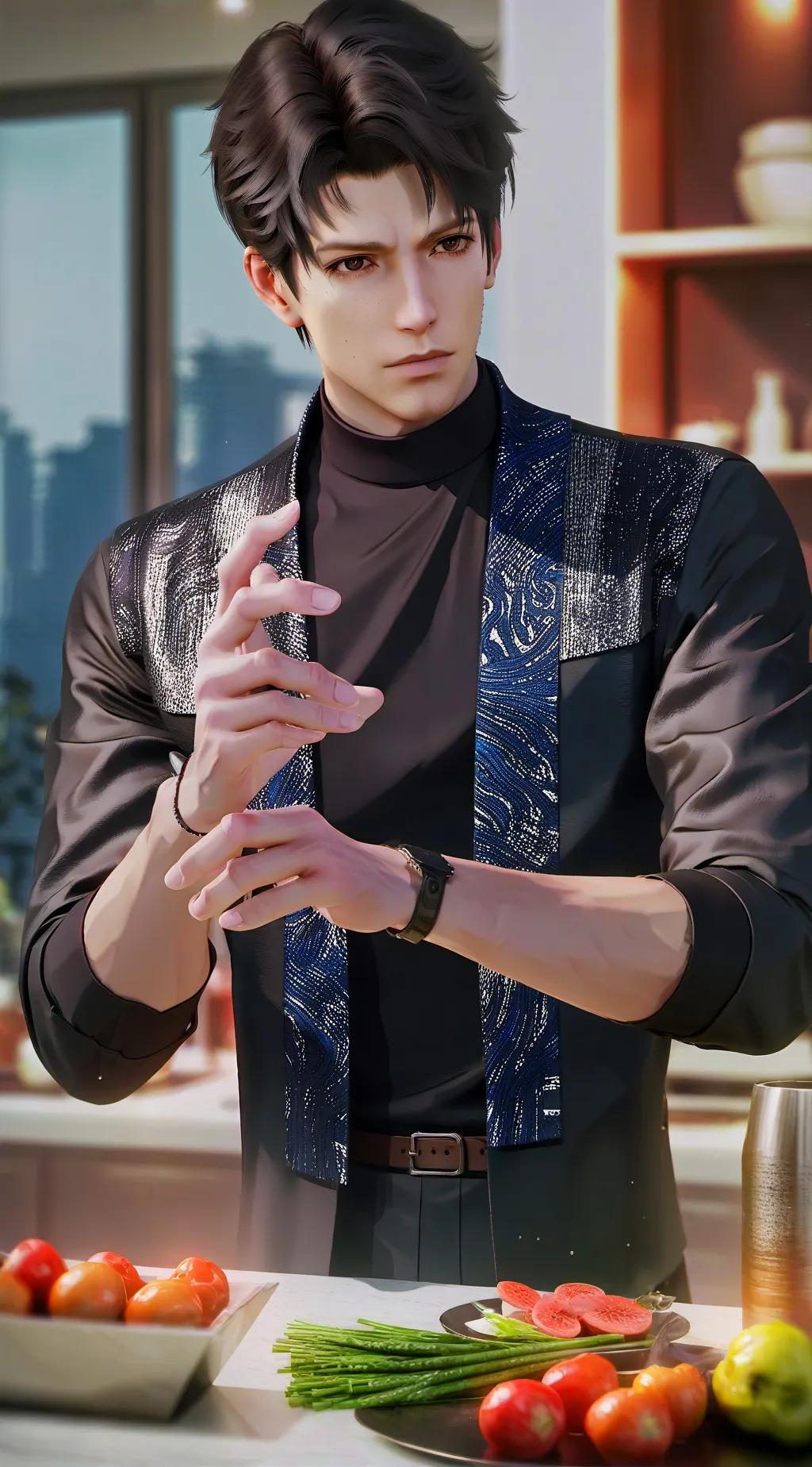 ai character: David  background