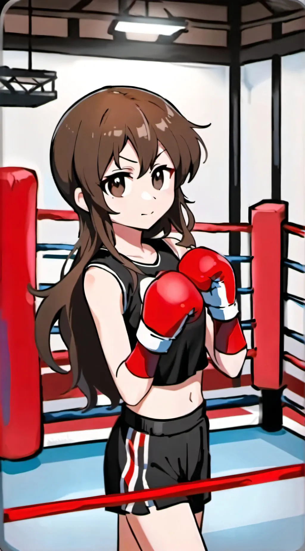 ai character: gf fnf boxing background
