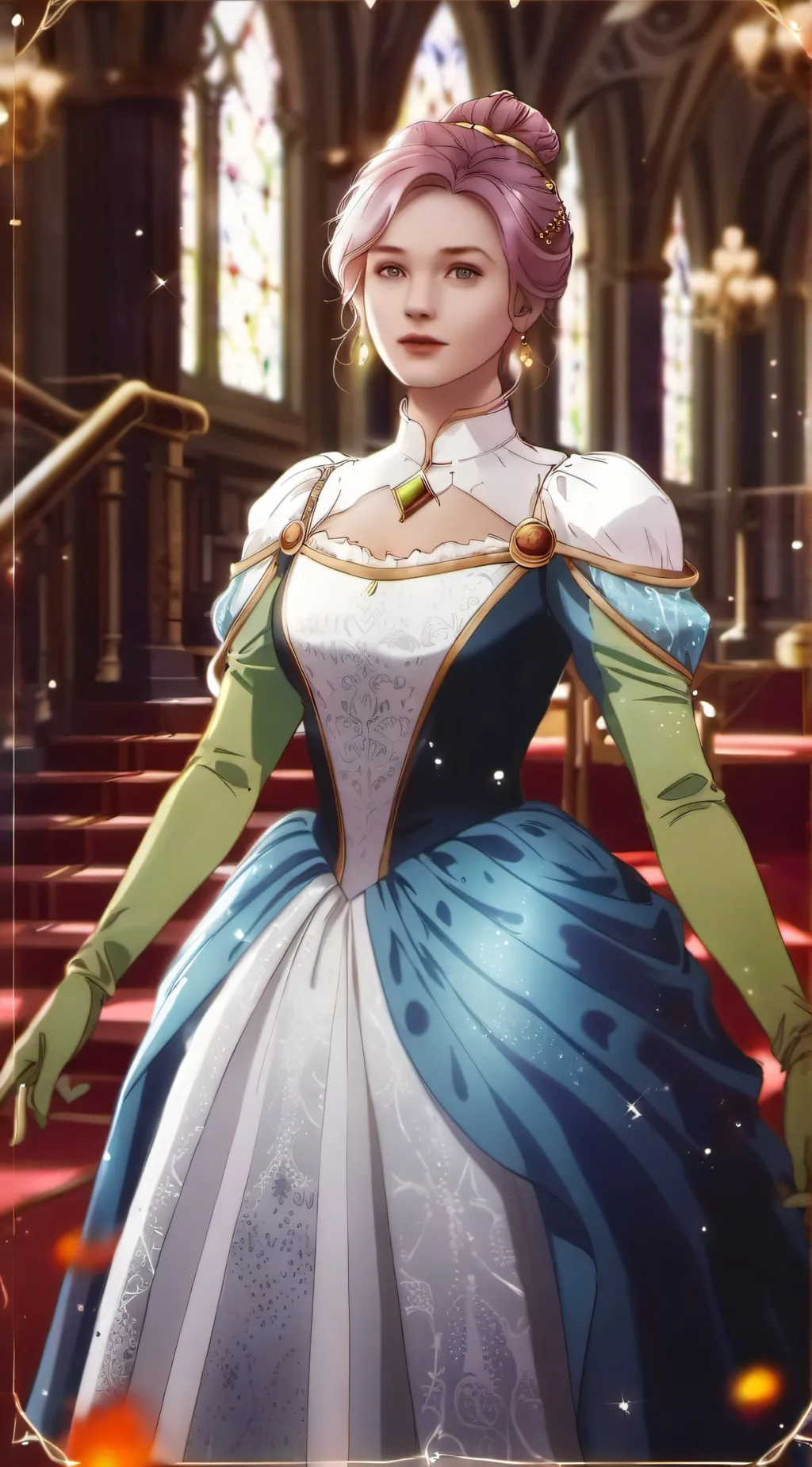 ai character: Red  background