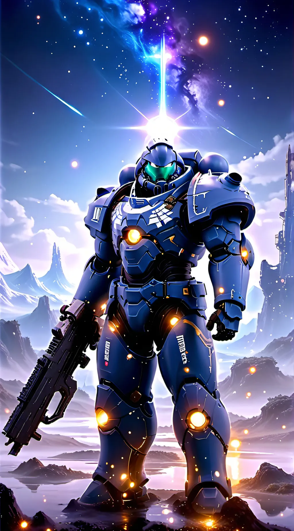 ai character: space marines. background