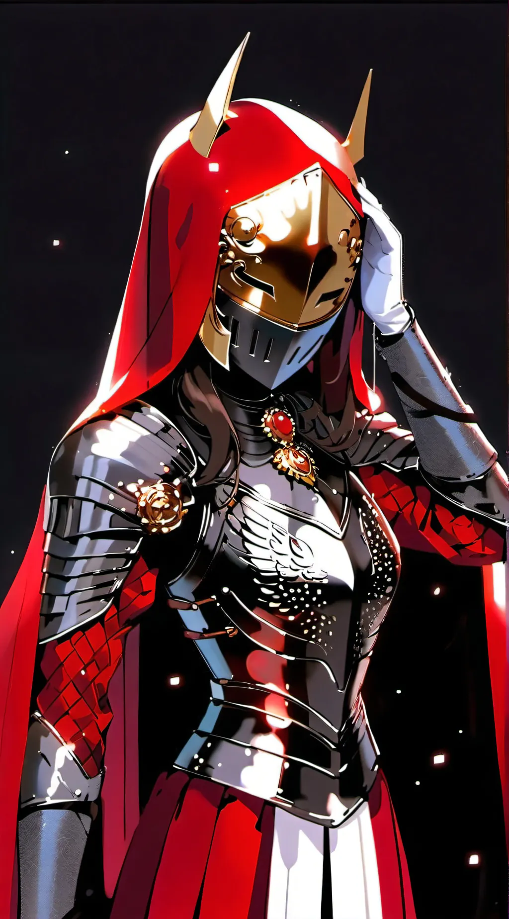 ai character: Knight Kitty  background